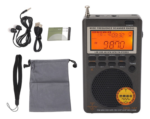 Receptor Digital De Banda Completa Fm Mw Sw Ssb Lsb Cb Vhf U