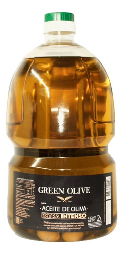 Imagen 2 de 2 de Oliva Green Olive Sabor Extra Virgen Intenso X2lts