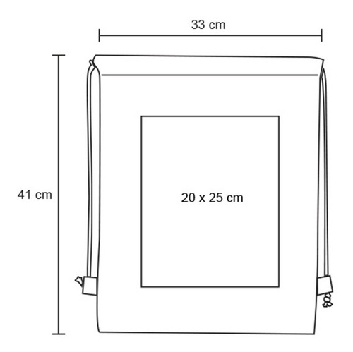 Imagen 3 de 9 de Morral Ecológico Non Woven Con Cordón.