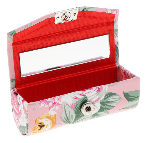 ¡ Caja De Cuero Pu Porta Lápiz Labial Estuche De Joyaría