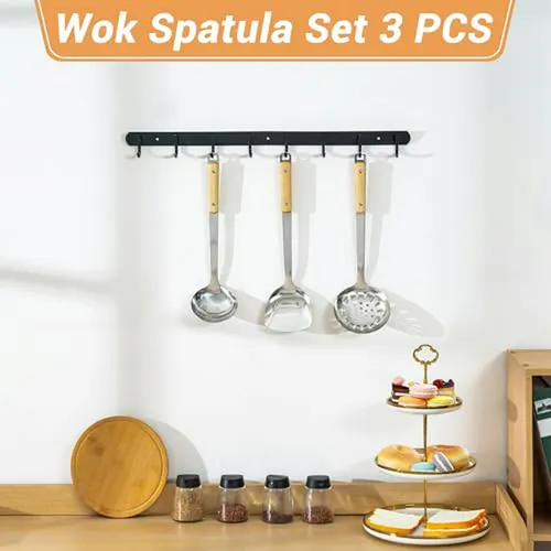 Set De Utensilios De Cocina De Acero Inoxidable Para Wok - 3