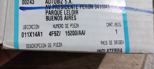 Faro Auxiliar Ford Focus Izquierdo Valeo Original C/lampara