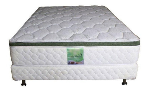 Colchon Con Box De Memory Foam Y Resortes Matrimonial Bamboo