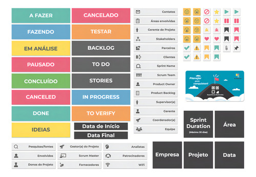 Kanban Pro Board para Scrum o gestión de tareas y tecnología Grey Color