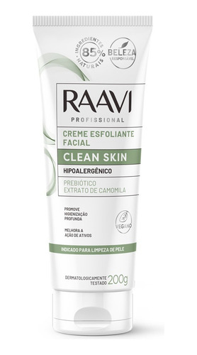 Creme Esfoliante Facial Clean Skin Raavi 200g