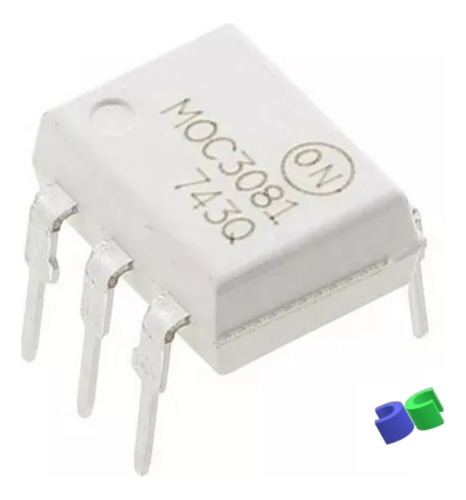 10pç - Moc3081m  Dip-06 - Acoplador Óptico - Branco Moc3081