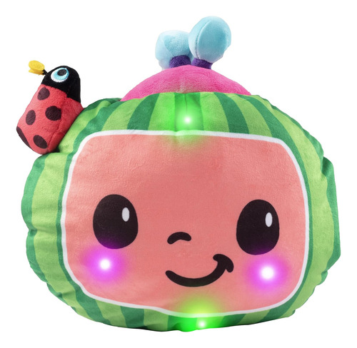 Cocomelon-almohada De Peluche Con Luz De Melón Que Canta, Cu