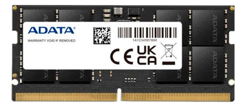Memoria Sodimm Adata, 32gb, Ddr5 Pc5-38400 (4800mhz), Cl40