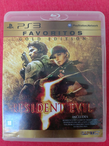 Resident Evil 5 Gold Edition Ps3 Midia Fisica 