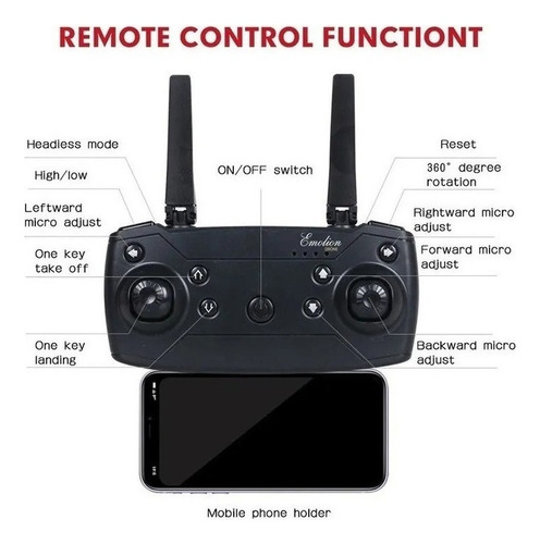 Dron E58 Incluye Una Cámara 4k Y Tres Baterías