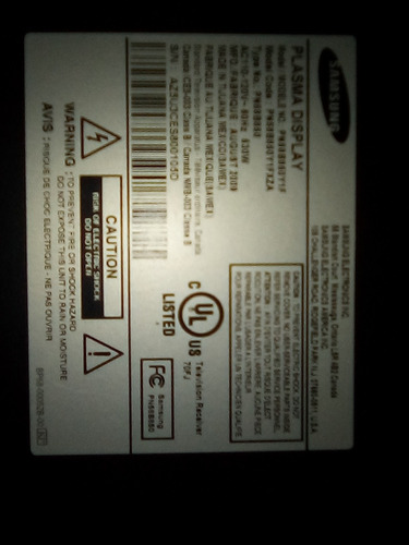 Imagen 2 de 8 de Repuestos Para Tv Samsung