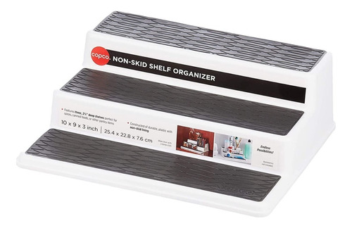 Organizador Antideslizante  De 3 Niveles  10 ´´ Blanco/gris