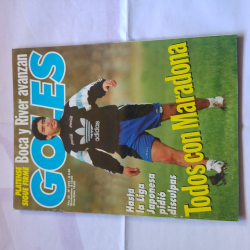 Revista Goles 1819 Maradona Carlos Netto Perico Perez 