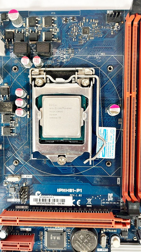 Kit Placa Mae Ipmh81-p1 Dual Channel I5-4590s Ddr3 4gb Azul (Usado)