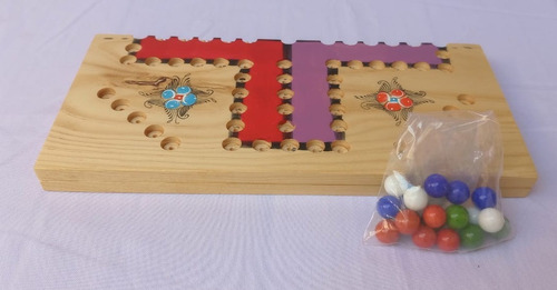 Juego De Mesa No Te Enojes 4 Jugadores Con Canicas