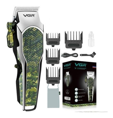 Cortadora Pelo Barba Clipper Vgr V-299 Recargable Camuflada Color Camuflado verde