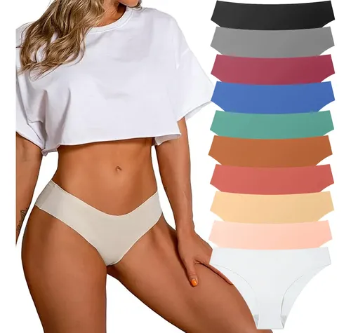 Kit 10 Calcinhas Tanga Premium Sem Costura De Microfibra