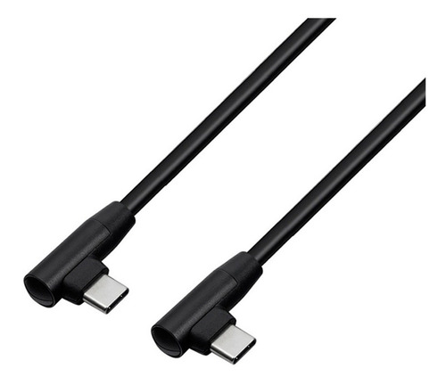 Cabo Usb-c 90 Graus Tipo C Para Tipo C Em L Pd 60w 1 Metro Cor Preto 1 Metro