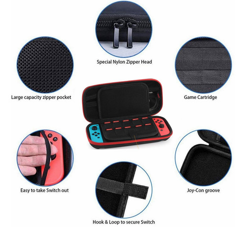 Kit De Accesorios Para Nintendo Switch 16 En 1 Funda Estuche