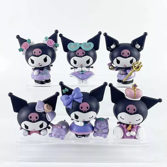 Figuras Kuromi Amigos De Hello Kitty (6 Piezas)