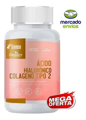Imagen 2 de 4 de Colageno Tipo 2 Con Ácido Hialurónico + Vitamina C Denature