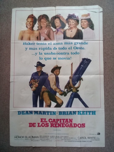 Afiche De Pelicula - El Capitan De Los Renegados -475- 2 (Usado)