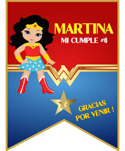 Kit Imprimible Express Personalizado - Mujer Maravilla