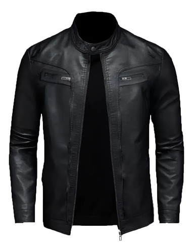 Jaqueta Couro Grossa Moto Resiste Água Frio Forte Cortavento