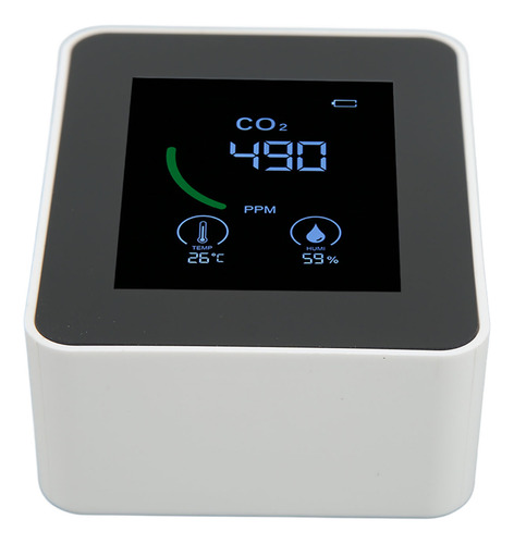 Detector De Dióxido De Carbono, Carga Usb, Sensor Tvoc