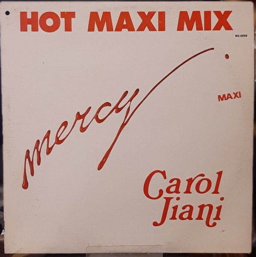 Disco Lp Mercy Carol Jiani Hot Maxi Mix #6125