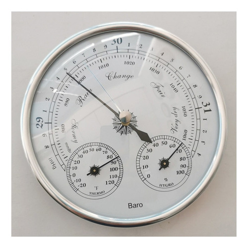 . Lazhu Analog Indoor Thermometer Hygrometer Barometer