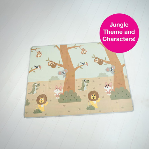 Edushape Baby Crawl & Play Mat Jungle Fun - Mats De Juego De