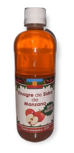 Vinagre De Manzana 100% Organico  De Sidra De Manzana 