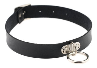 Collar Choker Negro Gargantilla Encaje Circulo Mujer