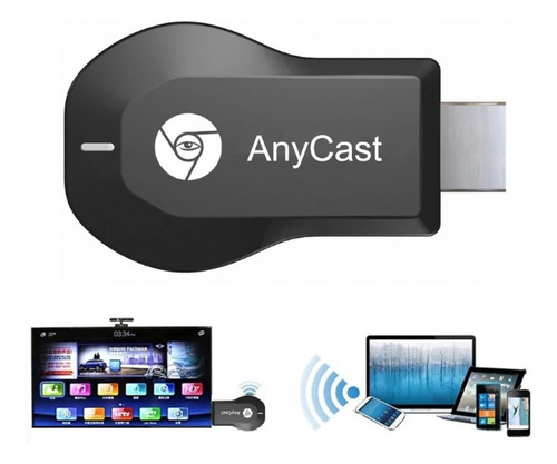 Tv Anycast,receptor De Pantalla Analambrico, Duplicador Hd