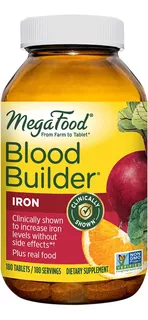 Megafood Blood Builder Hierro Suplemento X 180 Tabs