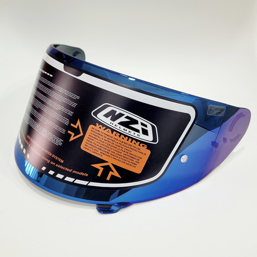 Visor P Casco Nzi Trendy Titanium Blue Azul Espejado - Arnux