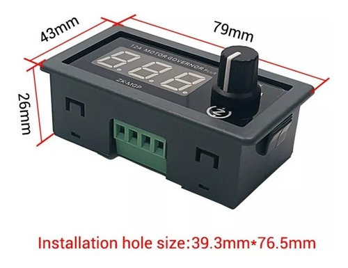 Imagen 2 de 9 de Pwm Control Velocidad Motor Leds Zk-mgp Dc 5-30v 12a 360w