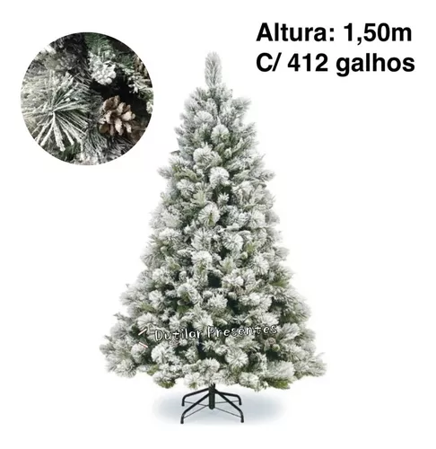 Árvore de Natal Nevado 1,5m