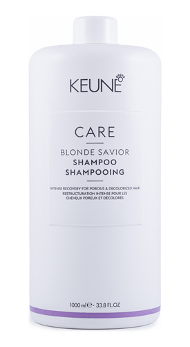 Keune Care Blonde Savior Shampoo 1lt Para Fios Descoloridos