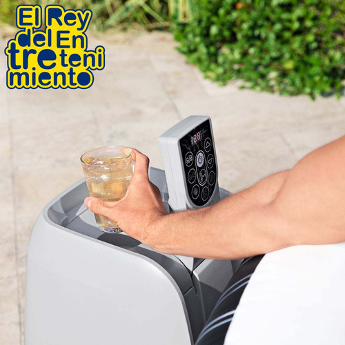 Imagen 8 de 9 de Jacuzzi Spa Bestway Inflable 908l Hidromasaje Luz Led El Rey
