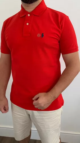 Camisa Polo Polo Ralph Lauren Slim Preta - Compre Agora