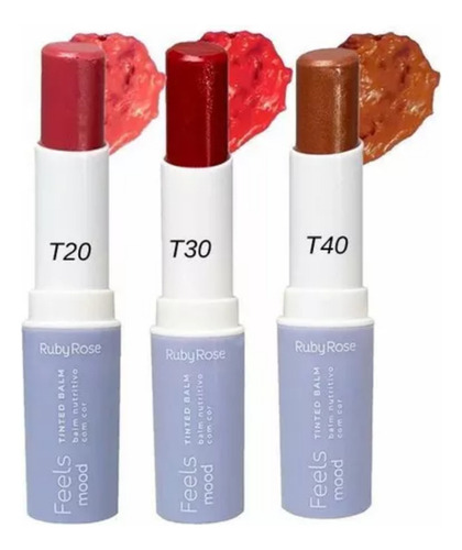 Balm Tint Batom Nutritivo Com Cor Feels Mood Ruby Rose