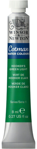 Acuarela Cotman Winsor And Newton Pomo 8 Ml Color verde de hooker claro 314