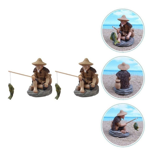 Cabilock - Figura Decorativa De Pescador En Miniatura Para J