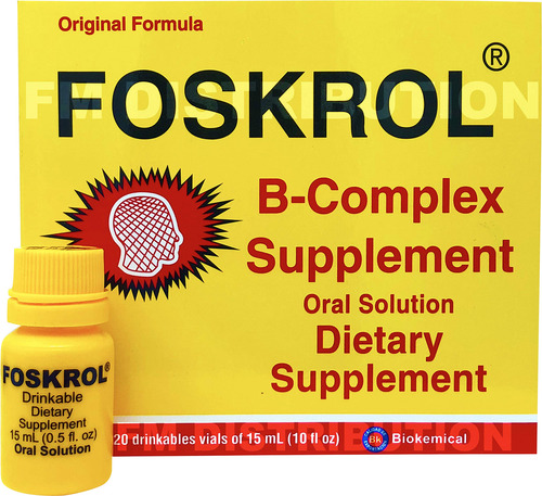 Foskrol Complejo B Suplemento Vitaminas Y Energía Viales