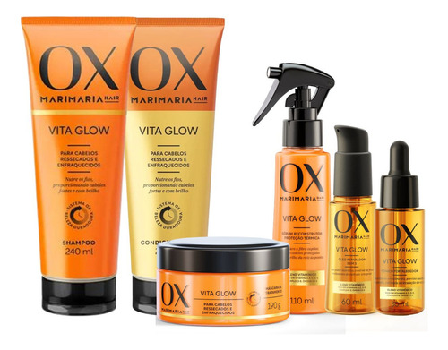  Kit Ox Mari Maria Hair Vita Glow C/6