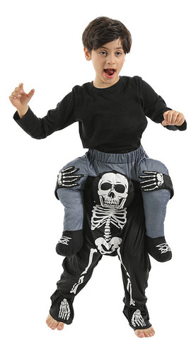 Disfraz De Calavera Con Diseño De Calavera En La Espalda
