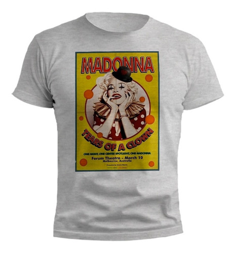 Remera Madonna Colores Vibrantes Diseño Melange