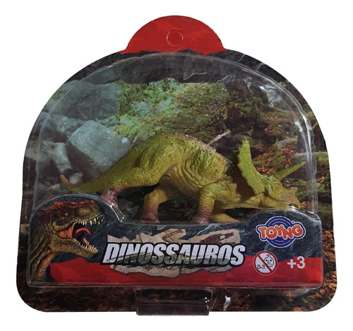 Brinquedo Miniatura Dinossauros Triceratops Da Toyng 43845